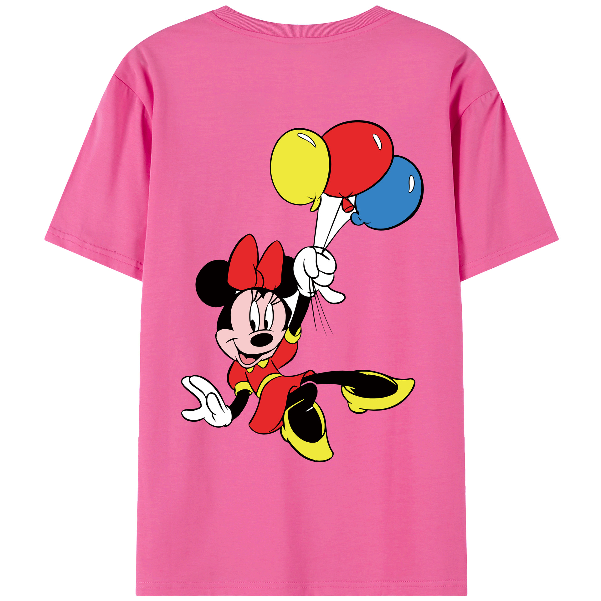 （画像用） ミッキーマウス Mickey Mouse レディース半袖Tシャツ(バックプリント)